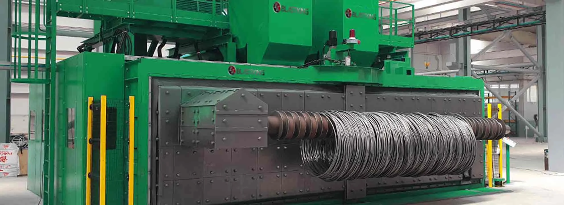 coil wire shot blasting machine