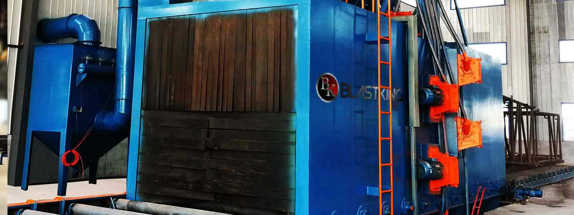 roller-conveyor-shot-blasting-machine-Type-X-Construction