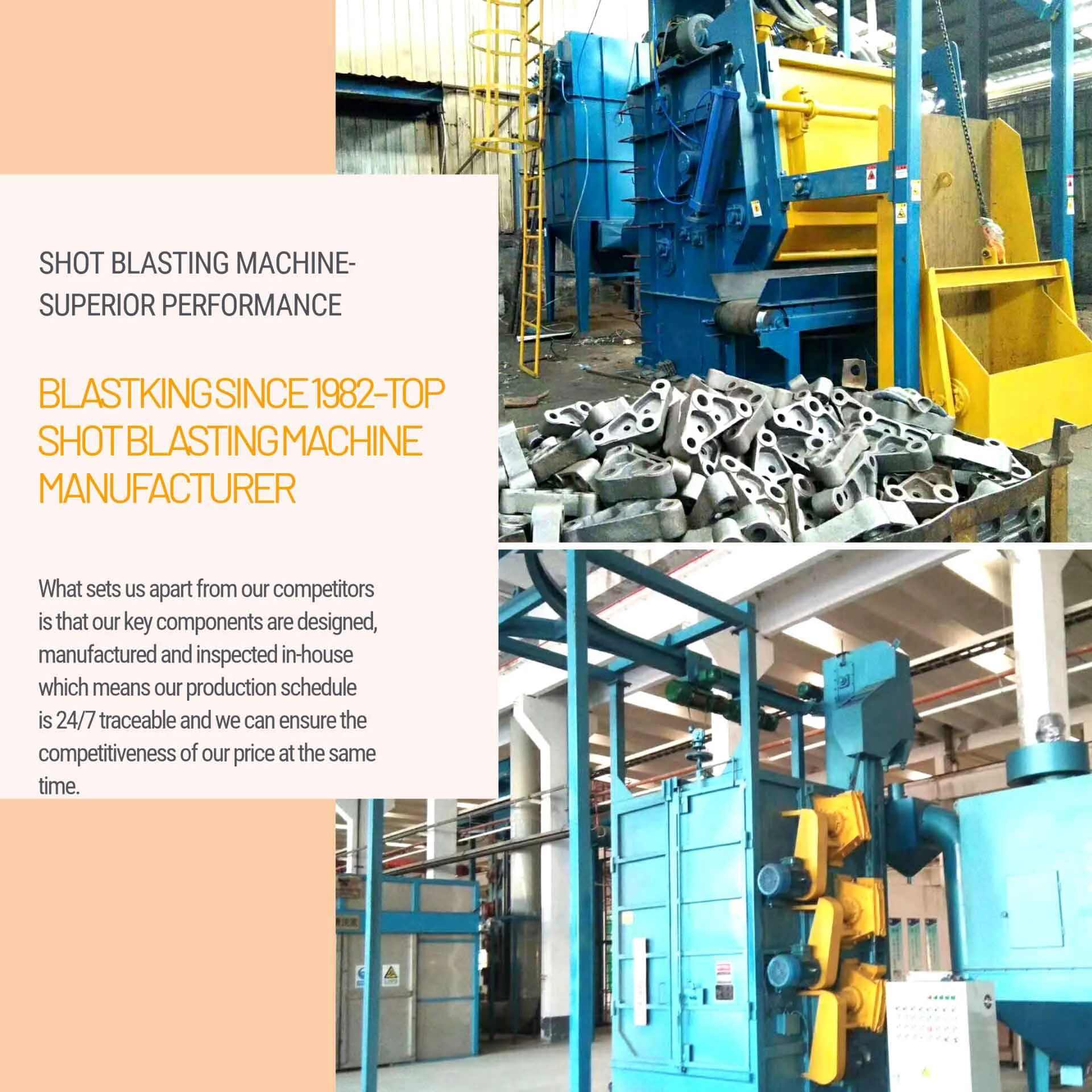 tumble belt shot blasting machine