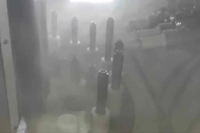 indexing table sand blaster